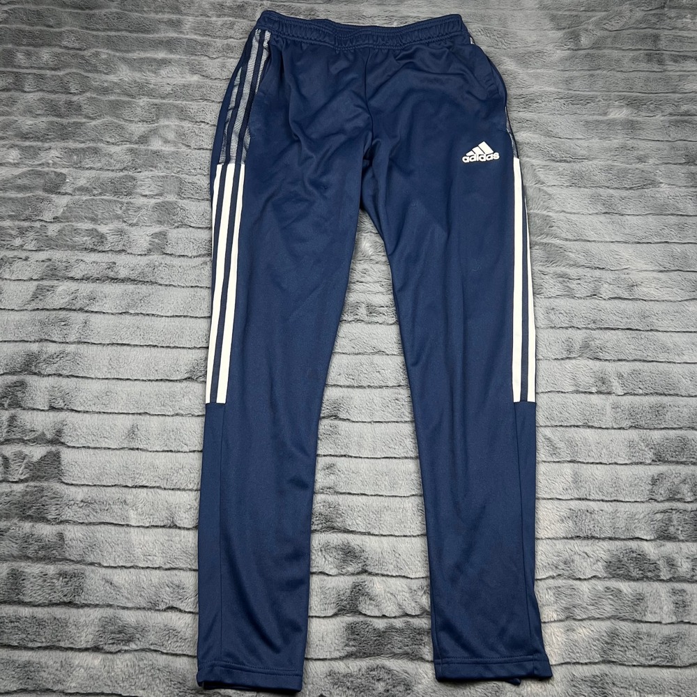 Adidas Mens Primegreen Tiro Track Pants Navy Blue Athletic Soccer Joggers Size M